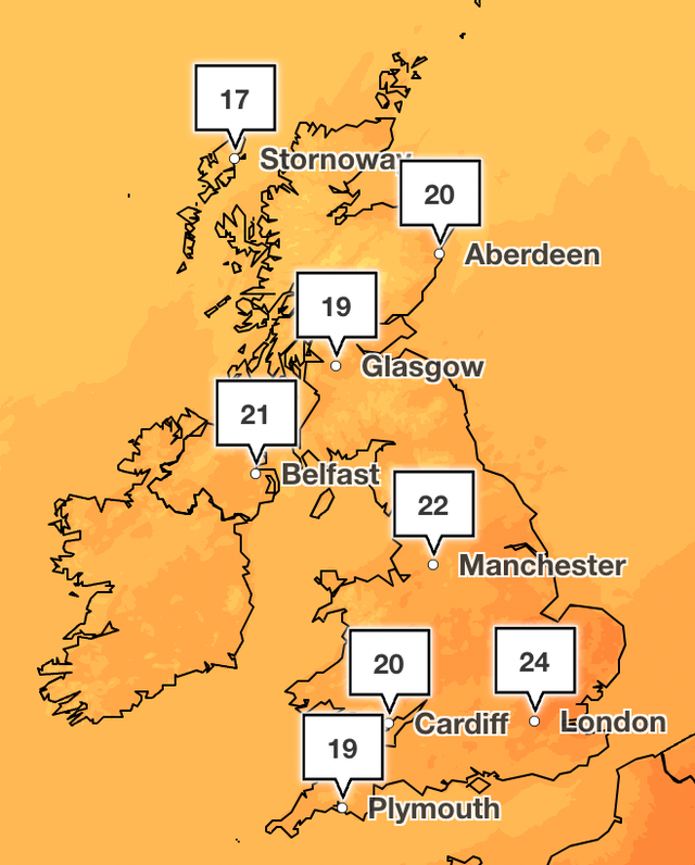 Women’s World Cup weather forecast England fans to bask in 25C